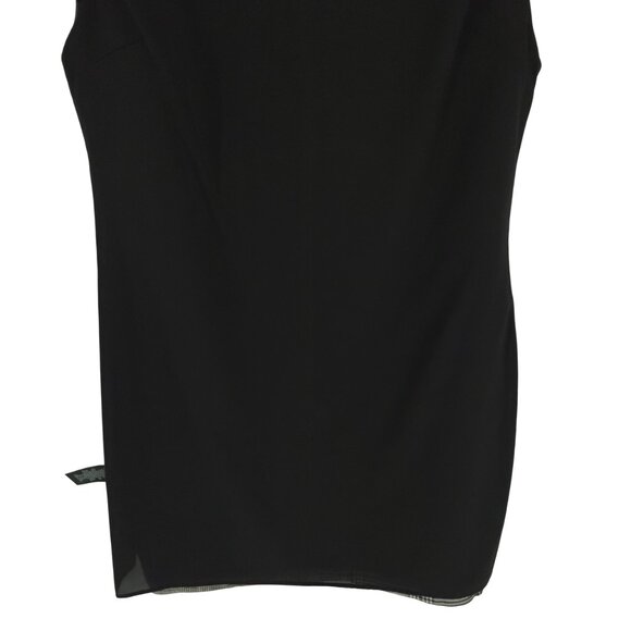 Alice + Olivia Coley Plaid Cap Sleeve Dress Microplaid Houndstooth Sparkle 8 - Picture 10 of 16